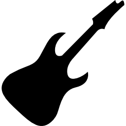 Electric guitar silhouette icon
