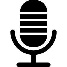 micrófono de grabadora de voz icono