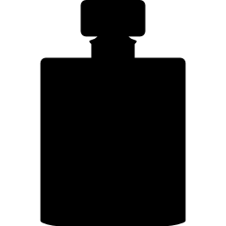 czarny kształt butelki ikona