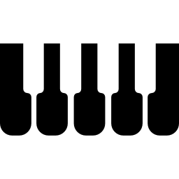 klawisze fortepianu lub syntezatora ikona