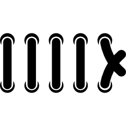 Cord of a shoe icon