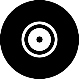disco de música negro vintage icono