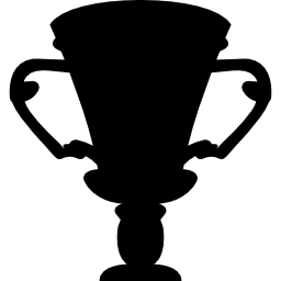 taça de futebol em formato de troféu preto Ícone