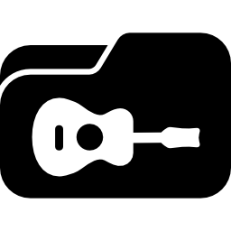 Guitar music folder icon