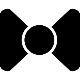 Bow black silhouette icon