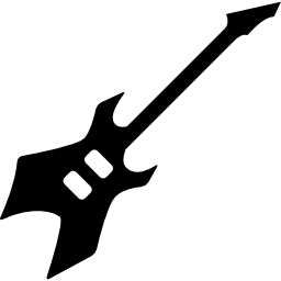 Electric guitar music instrument icon