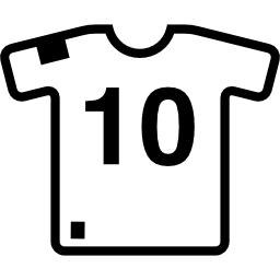 Soccer t shirt icon