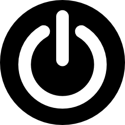 Power circular button icon