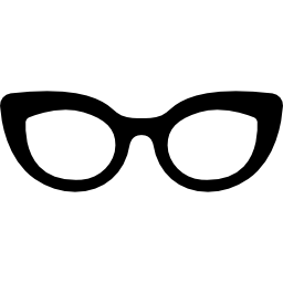 Glasses of cat eyes shape icon