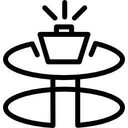 ディスプレイ付き丸テーブル icon