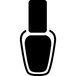 bouteille de peinture à ongles à la main Icône
