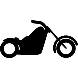 vista lateral de la motocicleta icono