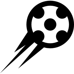 Football in midair icon