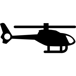 Helicopter silhouette icon