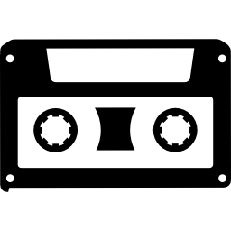 cinta de cassette musical icono