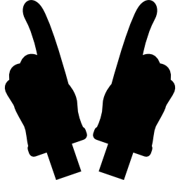 Rugby game hand signs icon