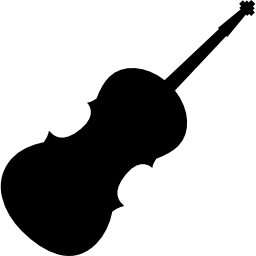 silueta de violín icono