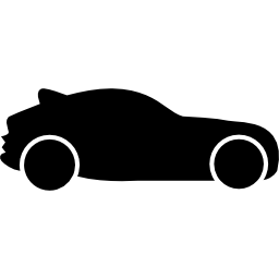 Hatchback car silhouette icon