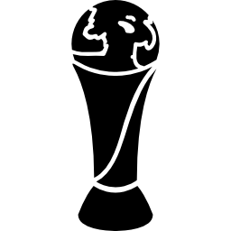 Football award with white details icon