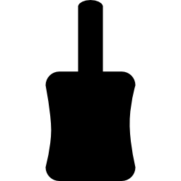 silhouette de bouteille de vernis à ongles Icône