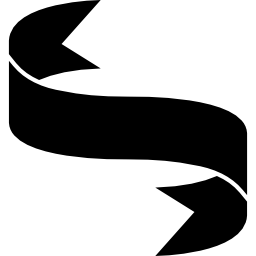 Закрученный силуэт ленты иконка