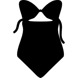 einteilige bikini-badebekleidung icon
