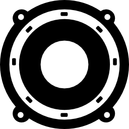 Circular speaker icon