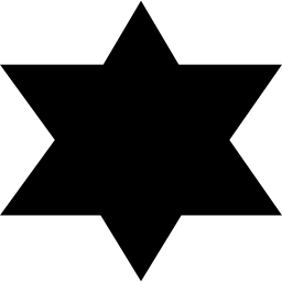 警察バッジの星のシルエット icon