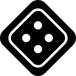 Dice with four points icon