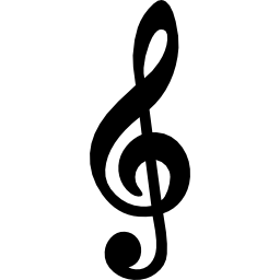 g clef-symbool icoon