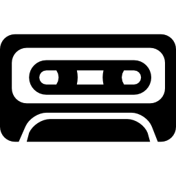 cinta de música en cassette icono