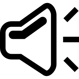 Speaker volume control icon