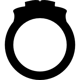 silueta de anillo de compromiso icono