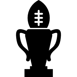 Rugby championship trophy icon