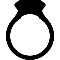 sylwetka pierścionka z brylantem ikona