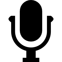 simbolo del microfono vocale icona