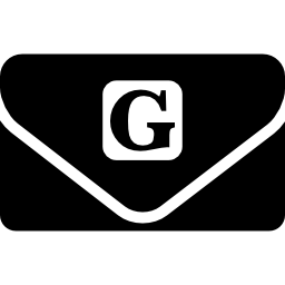 pochette rectangulaire avec logo g Icône