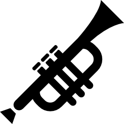Trumpet silhouette icon