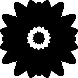 fleur aux pétales multiples Icône