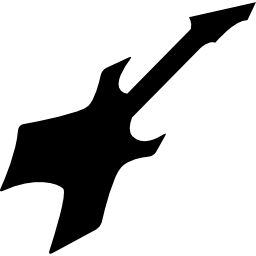 silueta de guitarra eléctrica icono