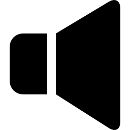 silhouette noire de haut-parleur Icône