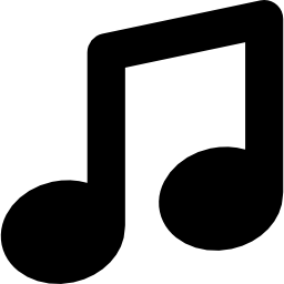 nota del simbolo musicale icona