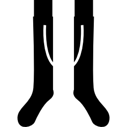 voetbal lange sokken icoon
