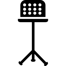 Musical score stand icon