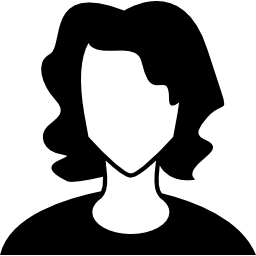 Person close up to face with short dark hair icon