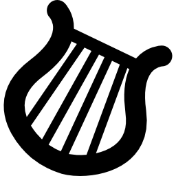 Musical harp icon