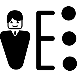 Businessman and strategy icon