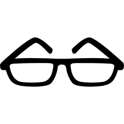Eyeglasses of thin shape icon