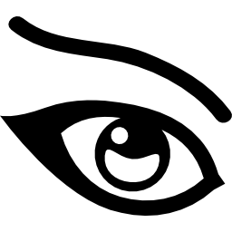 ojo femenino icono