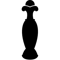 Jar of elegant tall shape icon